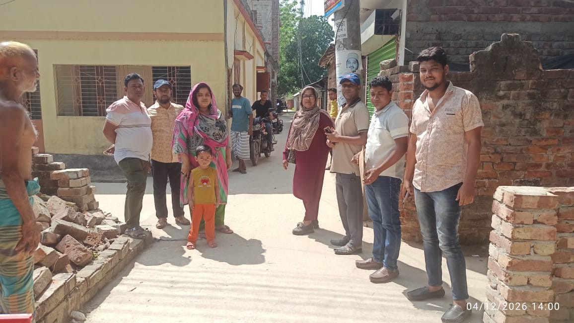 আলমডাঙ্গা পৌরসভার ২নং ওয়ার্ড  রাধিকাগঞ্জ নিম্নআয় এলাকার উন্নয়ন চিত্র ( কাজের আগের ছবি ও পরের ছবি)